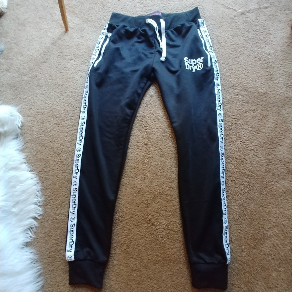 SuperDry sweat pants with zipper pockets